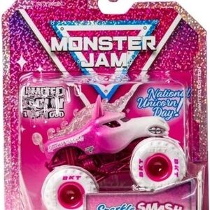Monster Jam Sparkle Smash Unicorn Monster Truck Toy